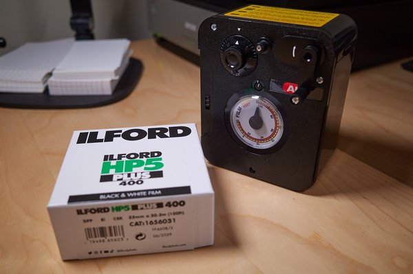 Bulk roll of HP5 and a bulk film loader, just waiting for me to screw something up.