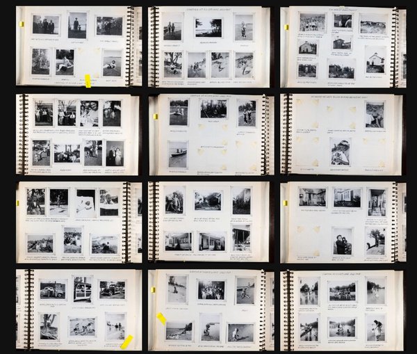 A gallery of photo album scans